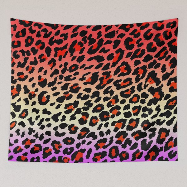 Item preview, Red Creme and Purple Cheetah Print designed and sold by HomeLivingCo.