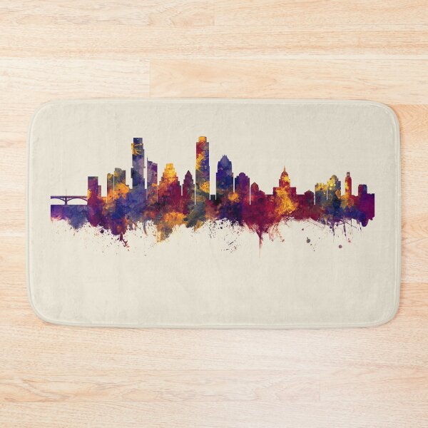 Aperçu de l'œuvre Austin Texas Skyline créée et vendue par ArtPrints.