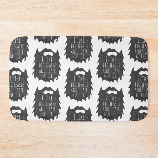 Item preview, I like big beards and I cannot lie, funny beard quote, Beard print designed and sold by FreckledBliss.
