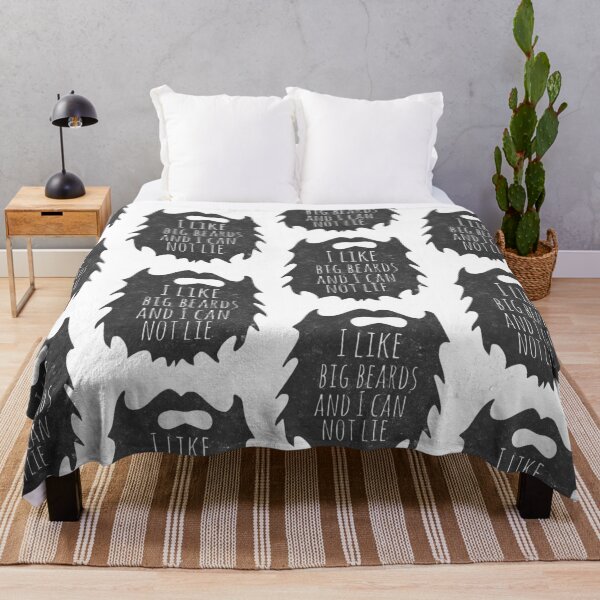 Item preview, I like big beards and I cannot lie, funny beard quote, Beard print designed and sold by FreckledBliss.
