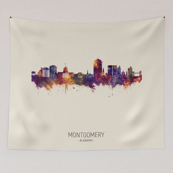 Item preview, Montgomery Alabama Skyline designed and sold by ArtPrints.