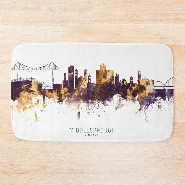 Item preview, Middlesbrough England Skyline designed and sold by ArtPrints.
