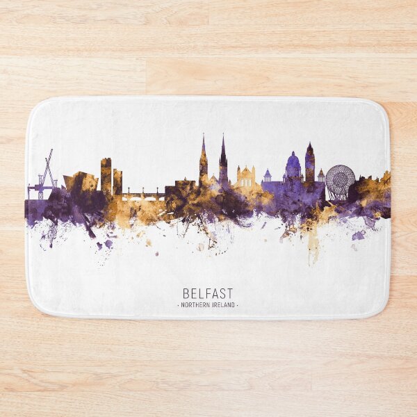 Item preview, Belfast Northern Ireland Skyline designed and sold by ArtPrints.
