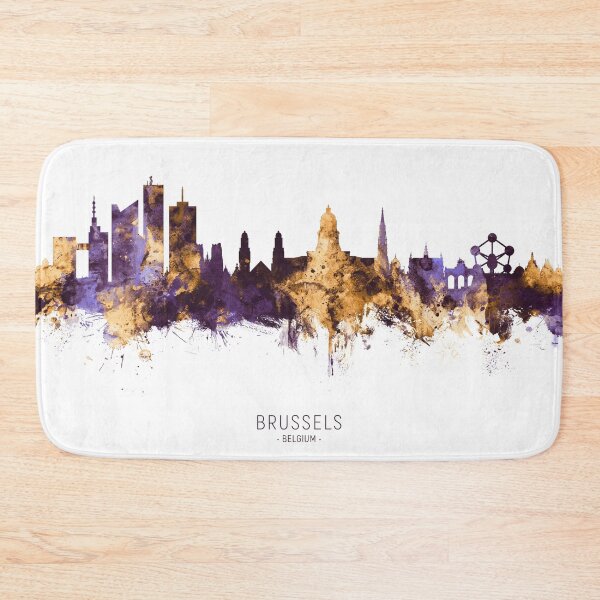 Item preview, Brussels Belgium Skyline designed and sold by ArtPrints.