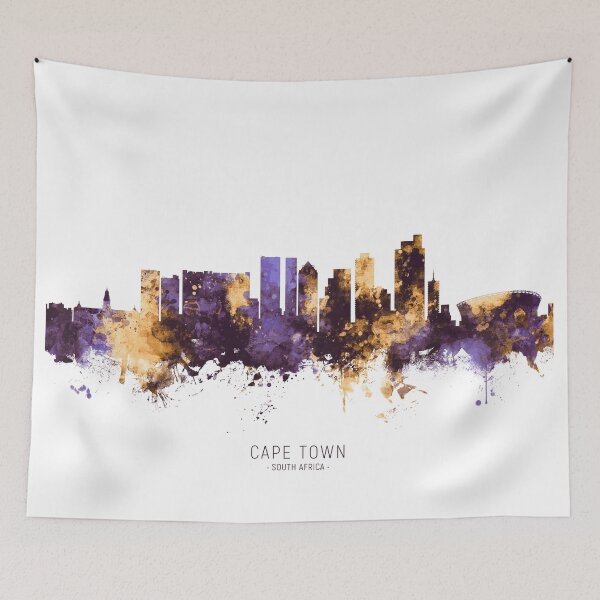 Item preview, Cape Town South Africa Skyline designed and sold by ArtPrints.