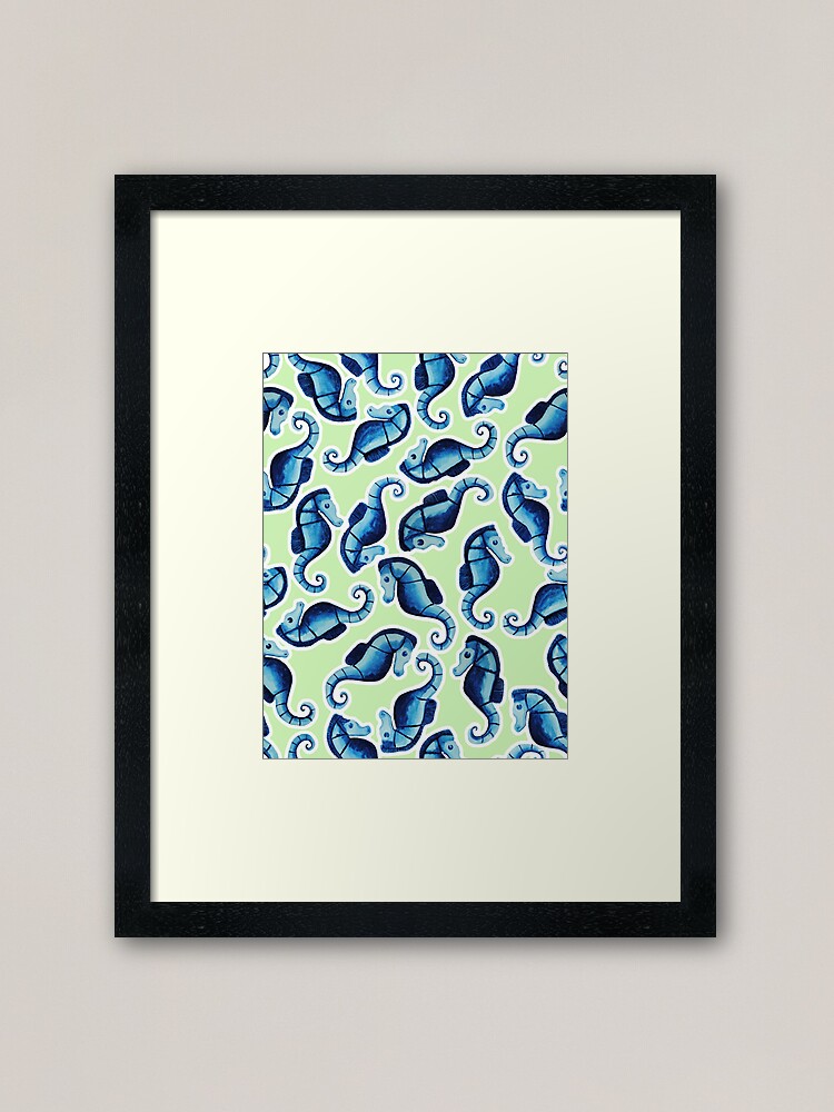 Alternate view of Seahorses Framed Art Print