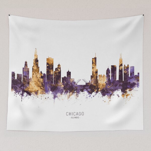 Item preview, Chicago Illinois Skyline designed and sold by ArtPrints.