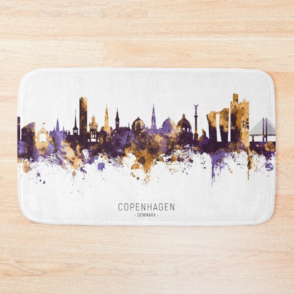 Item preview, Copenhagen Denmark Skyline designed and sold by ArtPrints.