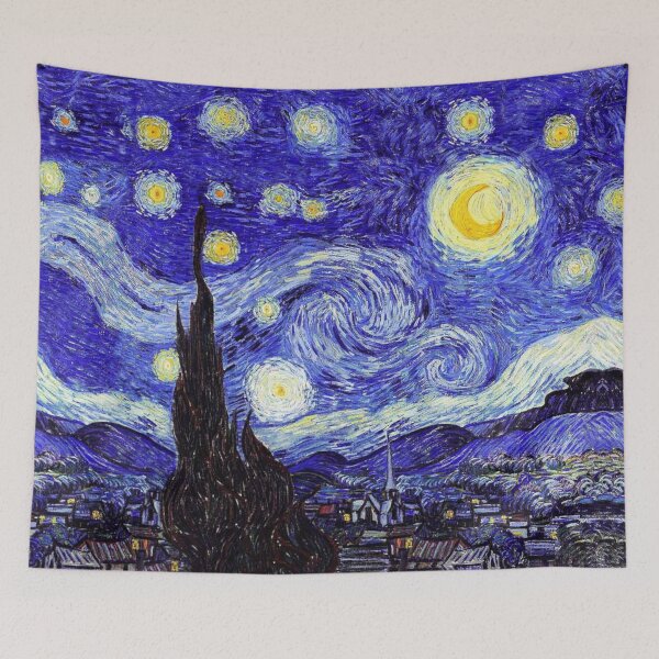 Item preview, A Starry Night Van Gogh Mountain Inspiration designed and sold by Angelinas.