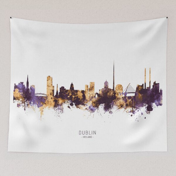 Artikelvorschau, Dublin Ireland Skyline entworfen und verkauft von ArtPrints.