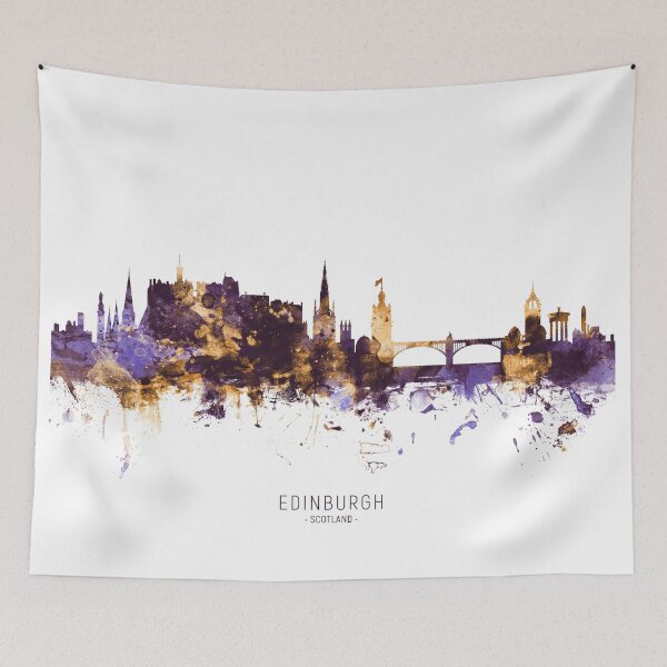 Item preview, Edinburgh Scotland Skyline designed and sold by ArtPrints.