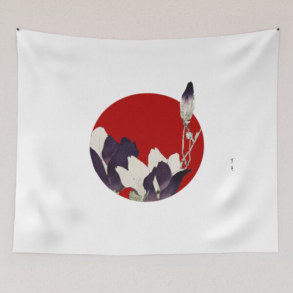 Item preview, Japanese Flag - Purple Magnolia designed and sold by weavernap.