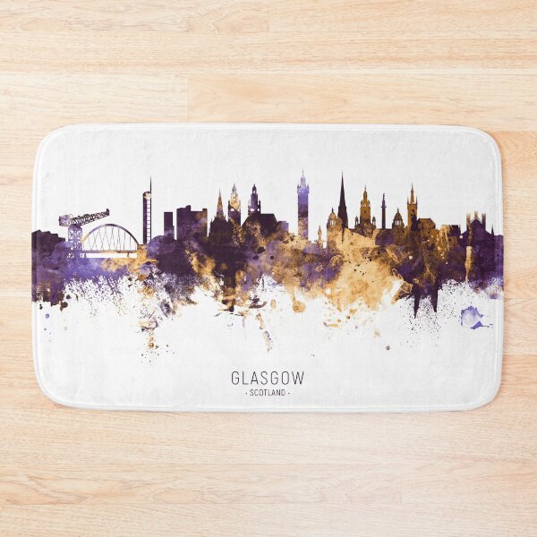 Item preview, Glasgow Scotland Skyline designed and sold by ArtPrints.