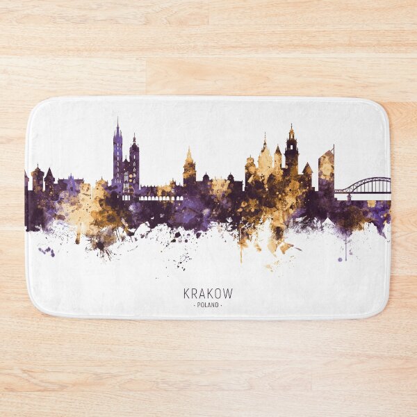 Item preview, Krakow Poland Skyline designed and sold by ArtPrints.