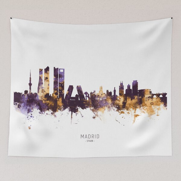 Item preview, Madrid Spain Skyline designed and sold by ArtPrints.