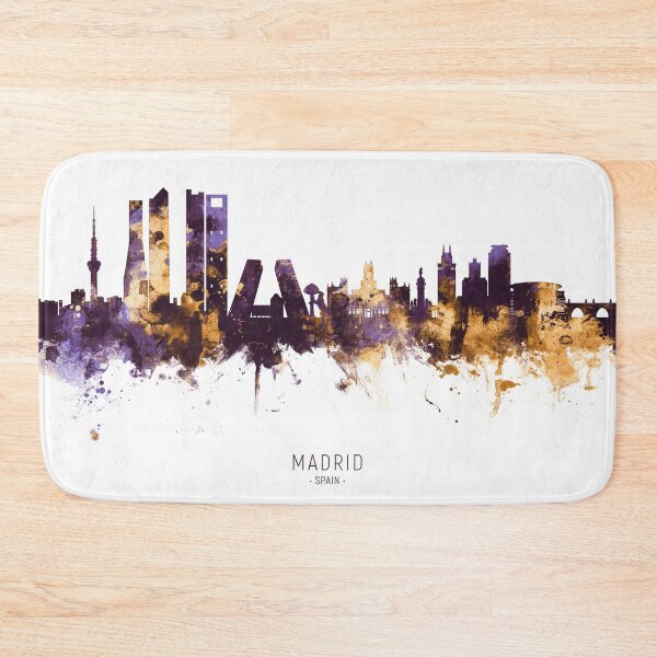 Aperçu de l'œuvre Madrid Spain Skyline créée et vendue par ArtPrints.