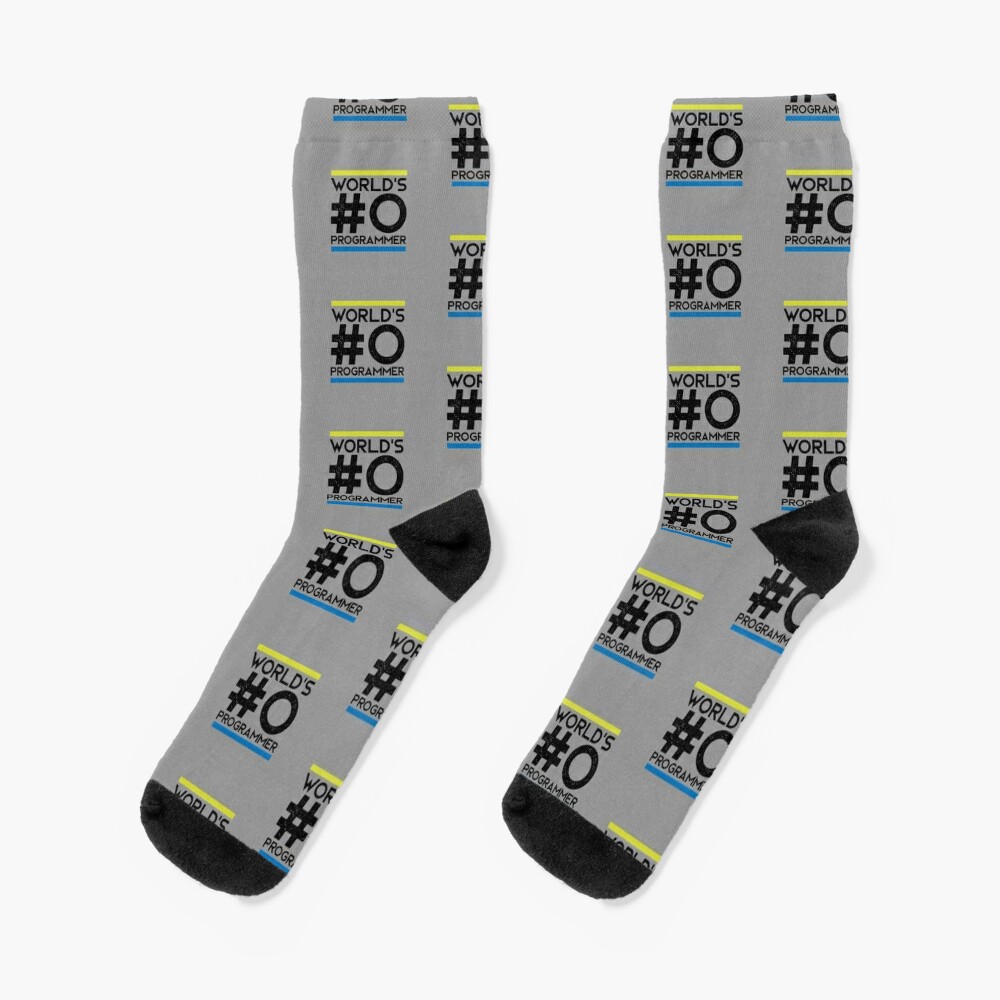 "Worlds #0 programmer" Socks by Caldofran | Redbubble