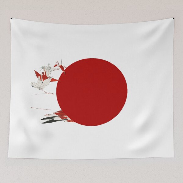 Item preview, Japanese Flag - Origami Cranes designed and sold by weavernap.