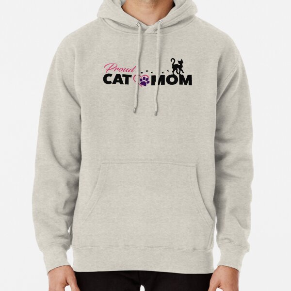 Proud Cat Mom Pullover Hoodie
