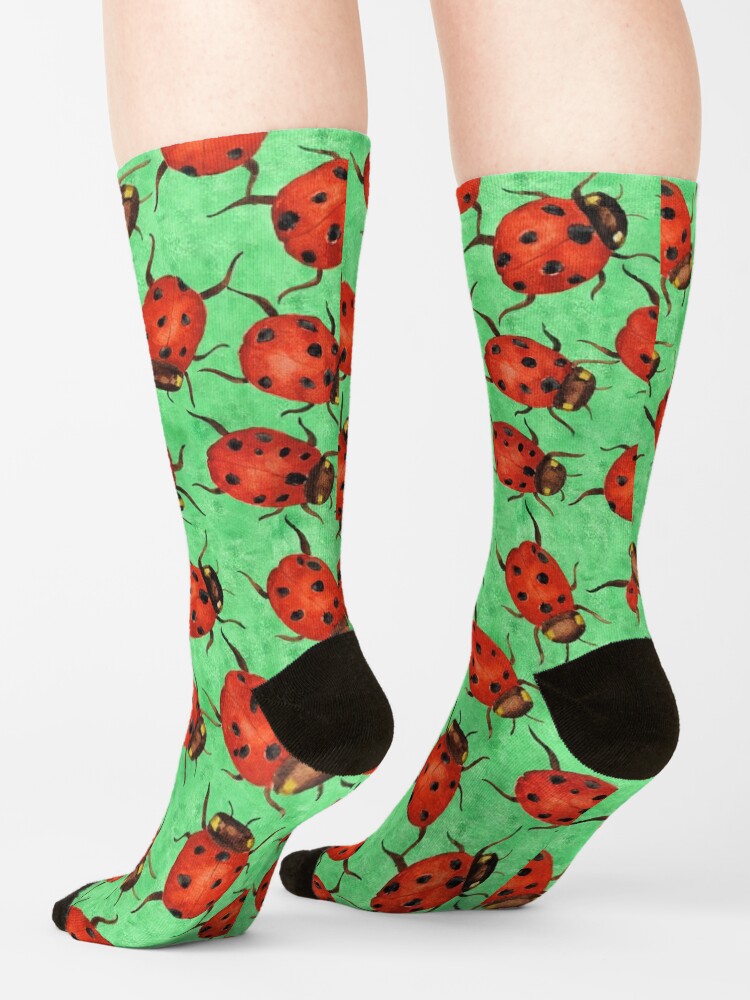 Alternate view of Watercolor Ladybugs Socks