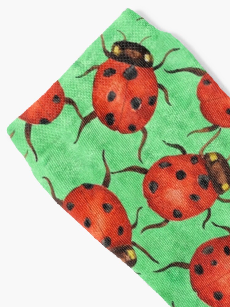 Alternate view of Watercolor Ladybugs Socks