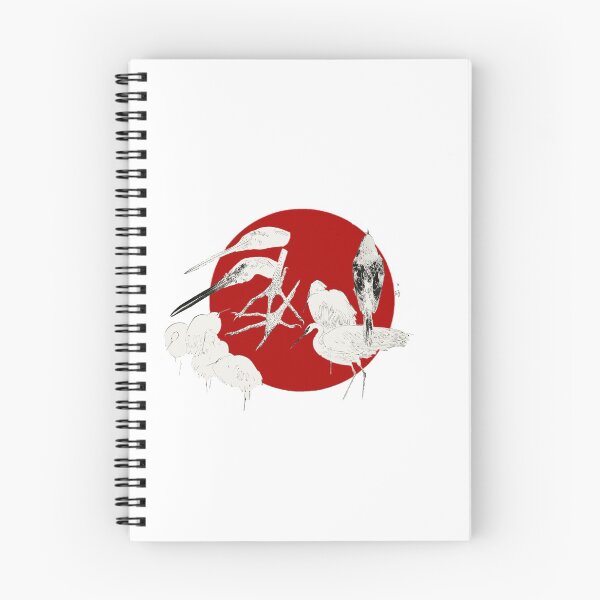 Item preview, Japanese Flag - Little Egret and Daurian Redstart designed and sold by weavernap.
