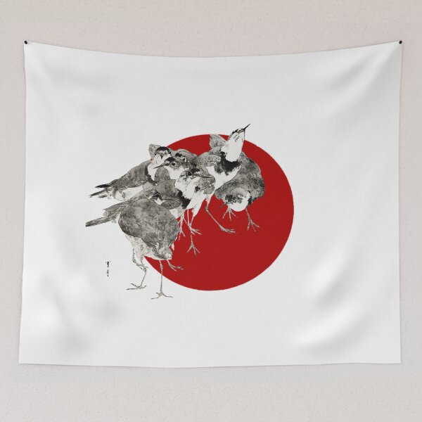 Item preview, Japanese Flag - Little Ringed Plover designed and sold by weavernap.