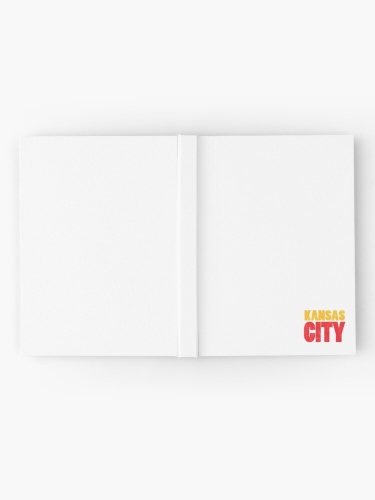 Alternate view of Kansas City Logo Kc Red & Yellow KC Cool Locals Gear KC Face mask Kansas City facemask Hardcover Journal