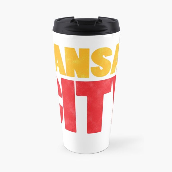 Kansas City Logo Kc Red & Yellow KC Cool Locals Gear KC Face mask Kansas City facemask Travel Mug