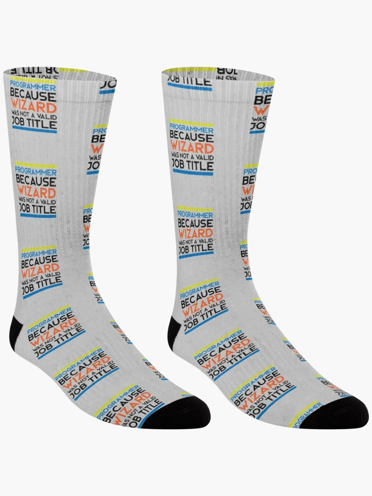 Thumbnail 3 of 5, Socks, Programmer Wizard designed and sold by Caldofran.