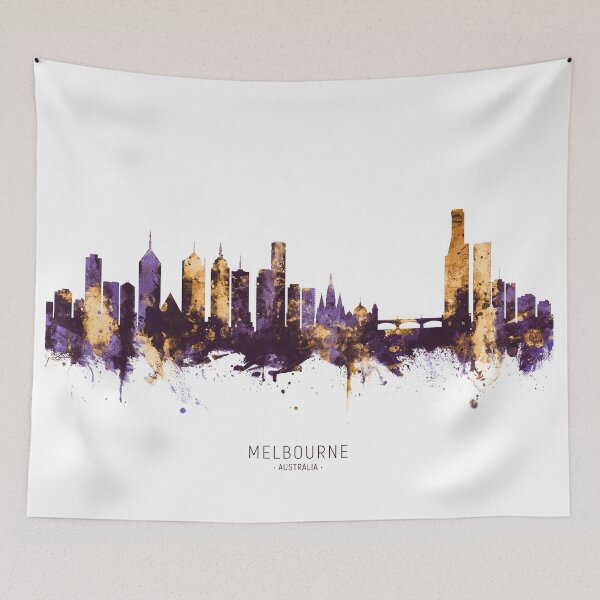 Item preview, Melbourne Australia Skyline designed and sold by ArtPrints.
