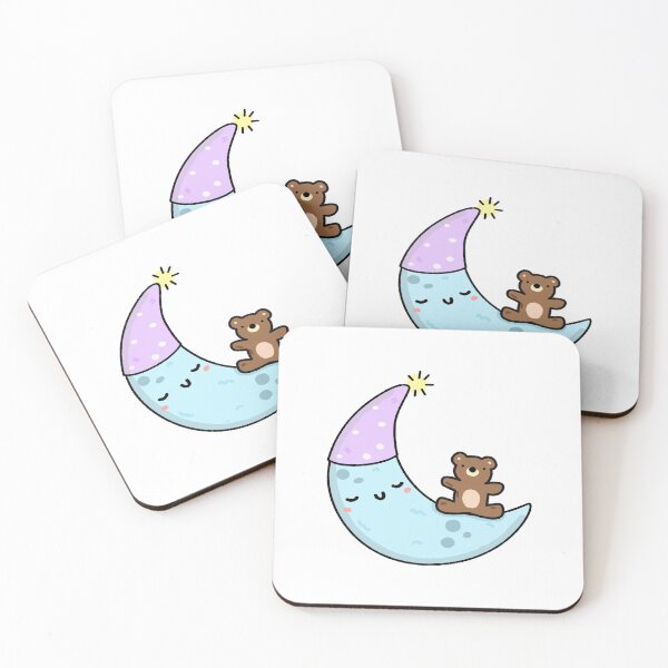 Item preview, Kawaii Sleeping Moon designed and sold by kawaiilife.