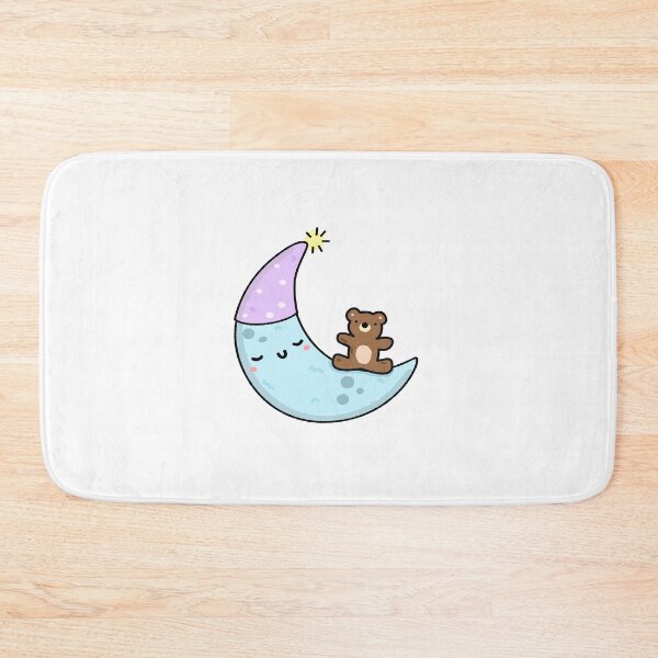 Item preview, Kawaii Sleeping Moon designed and sold by kawaiilife.