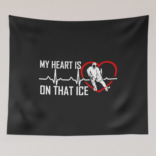Item preview, My heart is on that ice Mothers Day for women hockey pride designed and sold by hadleydesigns.