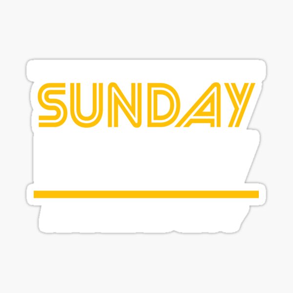Sunday Funday Kansas City KC Red & Yellow Kingdom Kc Gear KC Face mask Kansas City facemask Sticker
