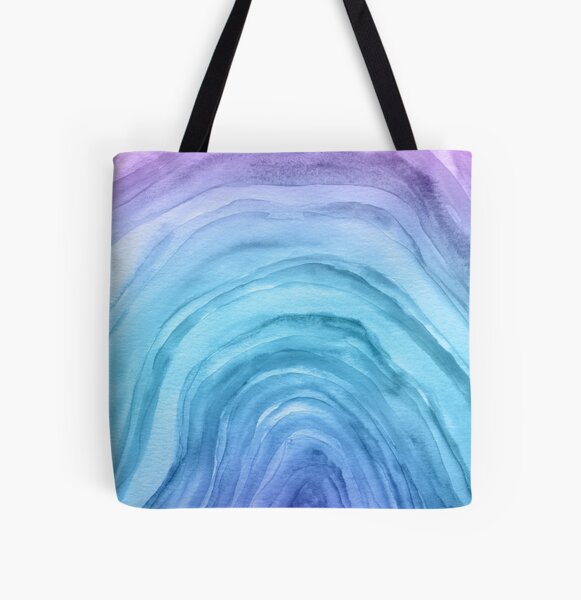 Item preview, Agate II Watercolor Blue Ombre Pattern designed and sold by blueskywhimsy.