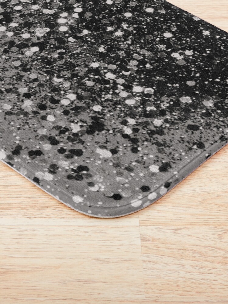 Alternate view of Silver Gray Glitter #1 #shiny #decor #art Bath Mat