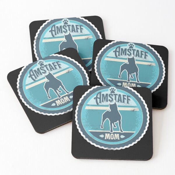 Item preview, Amstaff Mom - Distressed American Staffordshire Terrier Silhouette Design designed and sold by DoggyStyles.