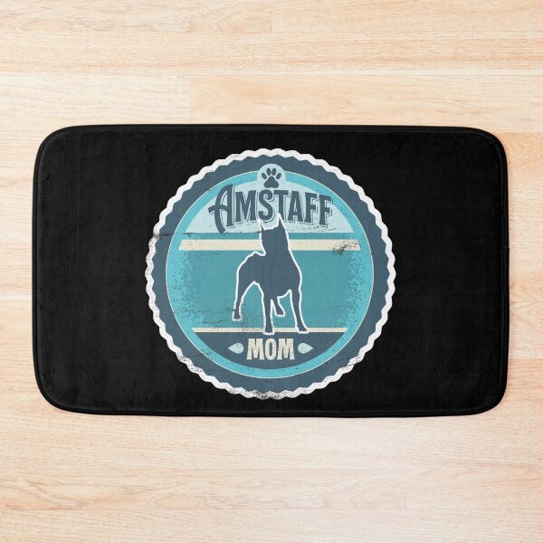 Item preview, Amstaff Mom - Distressed American Staffordshire Terrier Silhouette Design designed and sold by DoggyStyles.
