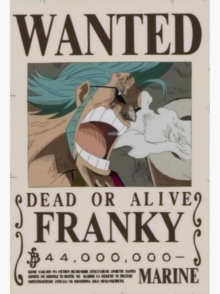  franky first poster wanted poster poster for sale by dumontbast