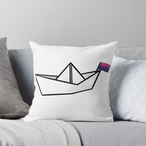 Item preview, bi pride paper boat designed and sold by calenca.