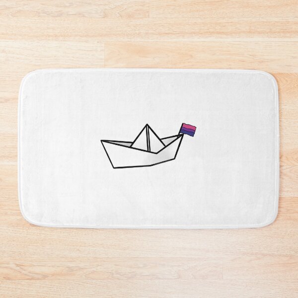 Item preview, bi pride paper boat designed and sold by calenca.