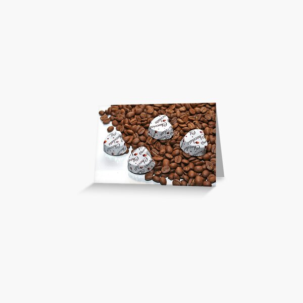 Walking in Coffee Greeting Card