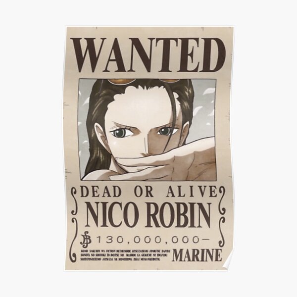 Deuxième affiche recherchée par Nico Robin Poster