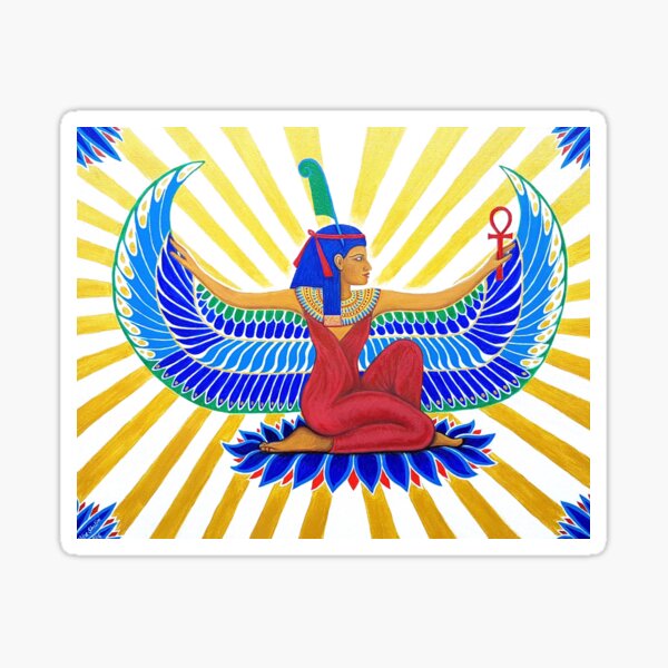 Maat Egyptian Goddess of Truth and Balance Sticker