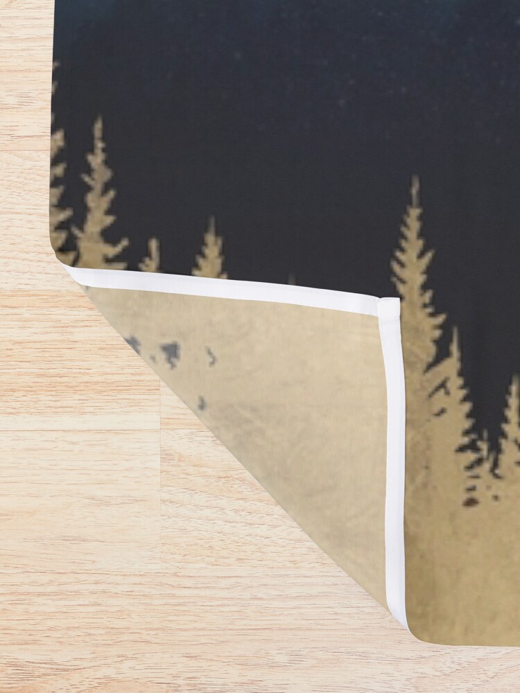 Alternate view of Blue Mountain Mist Shower Curtain