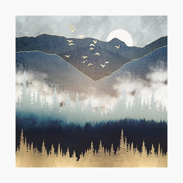 Item preview, Blue Mountain Mist designed and sold by spacefrogdesign.