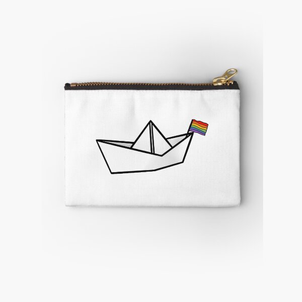 Item preview, gay pride paper boat designed and sold by calenca.