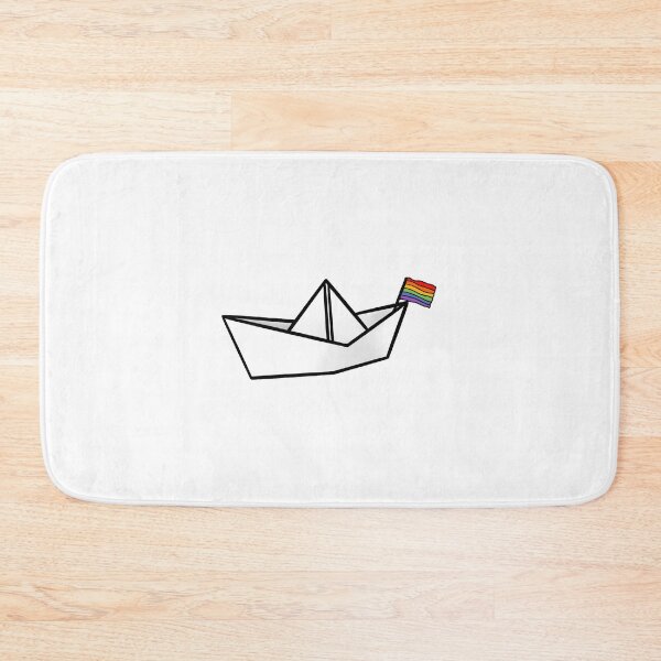Item preview, gay pride paper boat designed and sold by calenca.
