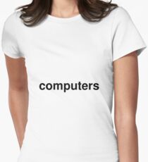 computers Women's Fitted T-Shirt